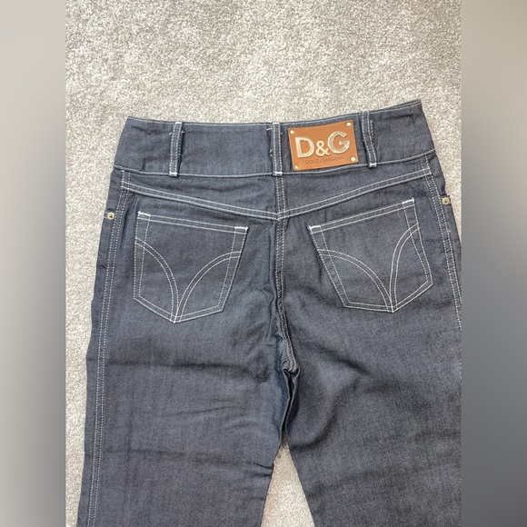 Unique Y2K D&G high waisted wide leg denim jeans size 40 - Picture 3 of 7